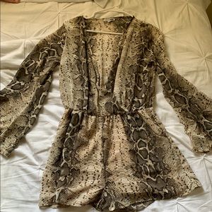 Snakeskin Romper